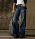 Denimbukser - Blå - XL amandafashionnyc