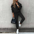Dynamisk Sportssett - Svart - L amandafashionnyc